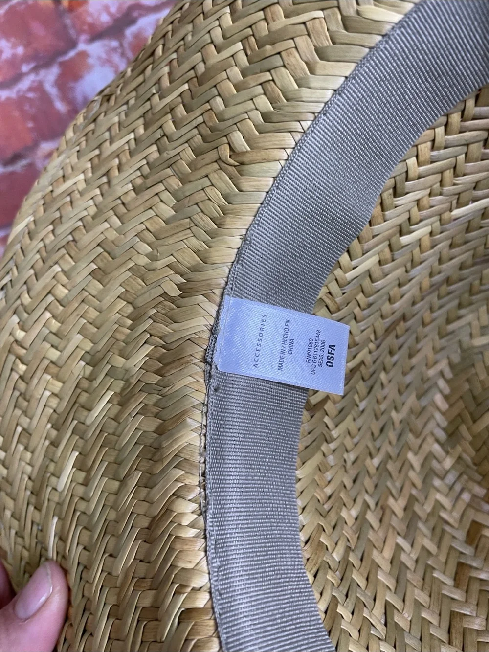 Shapable Staw Cowboy Hat with Blue Floral Trim
